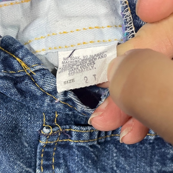 OshKosh B'gosh Classic Blue Kids Overalls - Picture 4 of 4